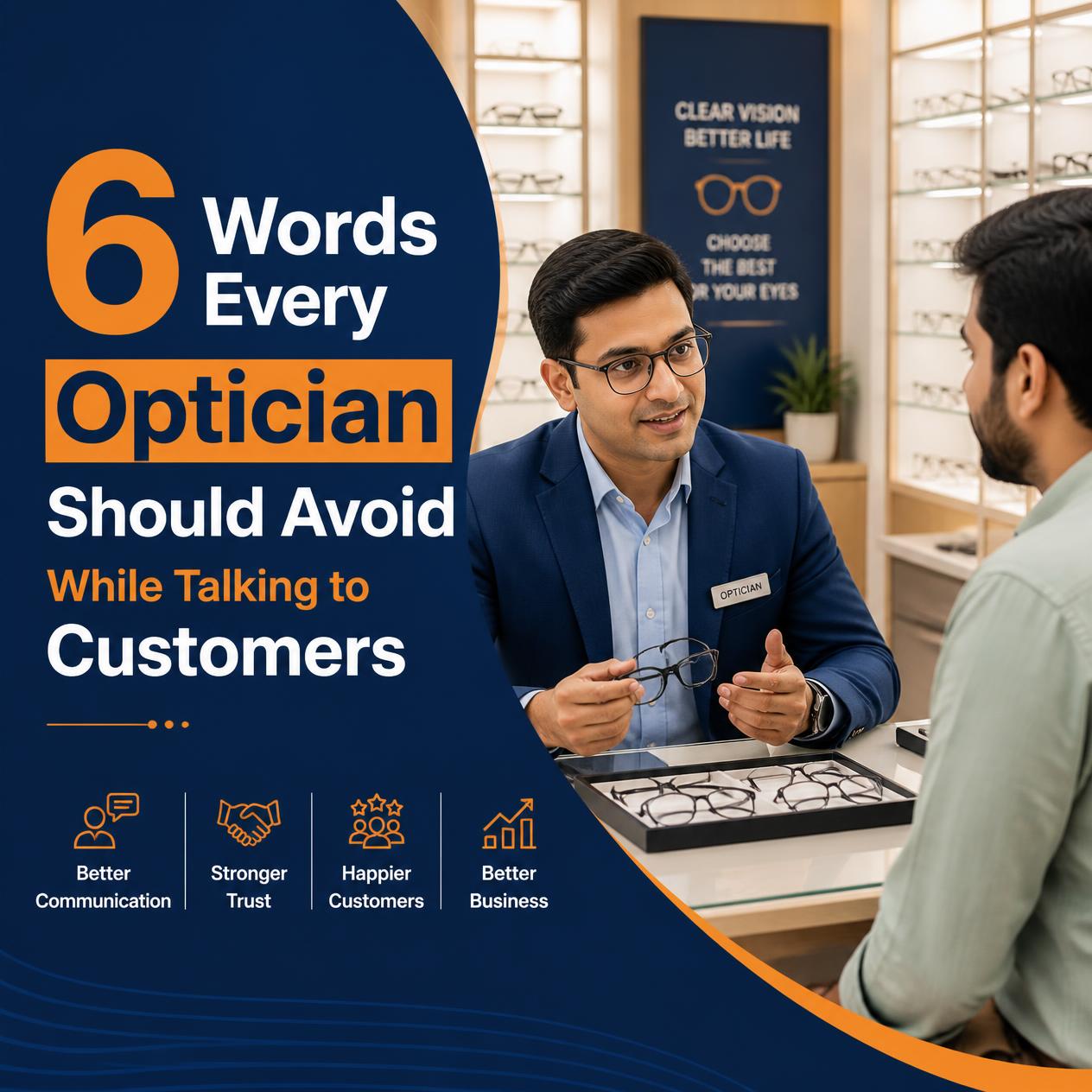 6 Words Every Optician Should Avoid While Talking to Customers
