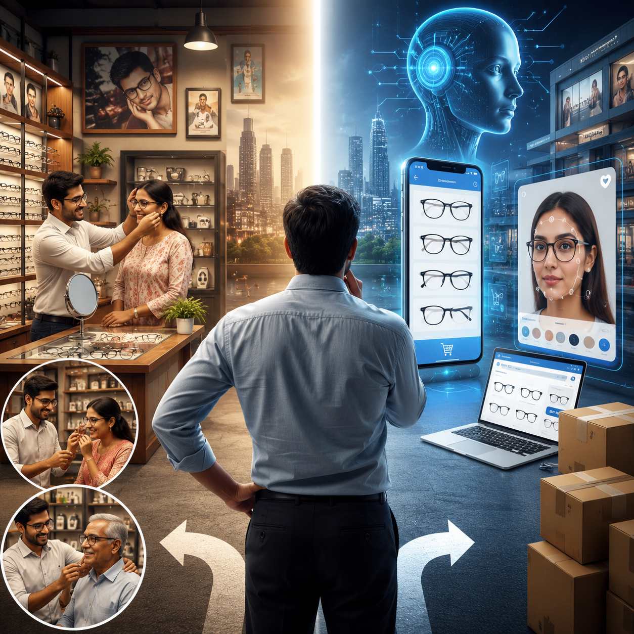 AI, Online Stores और बड़े ब्रांड्स के दौर में Local Optician अपनी दुकान कैसे आगे बढ़ाए?